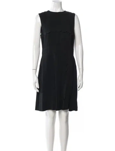 Pre-owned M Missoni Crew Neck Knee-length Dress In Blue