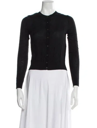 Pre-owned M Missoni Crew Neck Sweater In Black