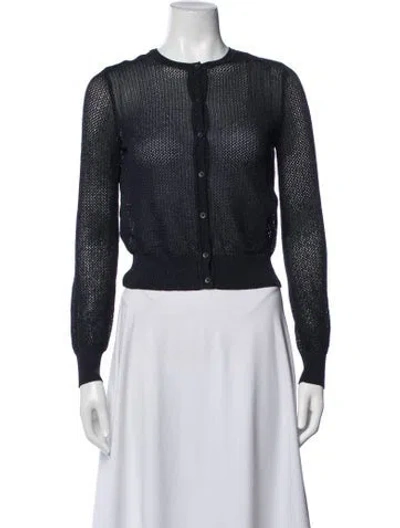 Pre-owned M Missoni Crew Neck Sweater In Black/metallic