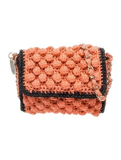 Pre-owned M Missoni Crossbody Bag In Orange
