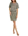 M Missoni Drop-waist Midi Dress In Grey