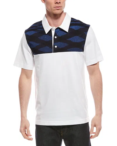 M Missoni Fit Over Polo Shirt In Black