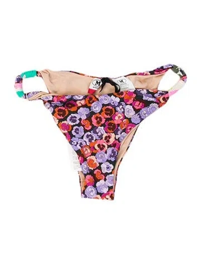 Pre-owned M Missoni Floral Print Bottoms W/ Tags In Pink