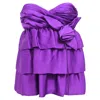 M Missoni Flower Detail Blouse In Purple Silk