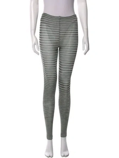 Pre-owned M Missoni Footless Tights Skinny Leg Pants In Multi