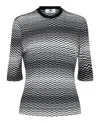 M Missoni Geo Print Mesh Tee In Multi