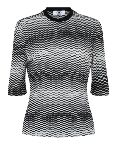 M Missoni Geo Print Mesh Tee In Multi