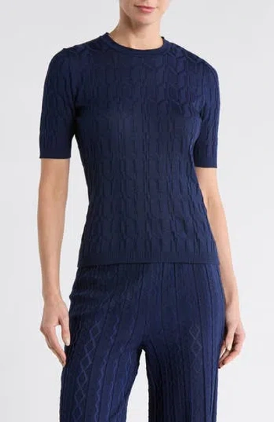 M Missoni Cable-knit Pattern Sweater In Black