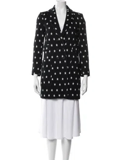 Pre-owned M Missoni Graphic Print Blazer In Black/blue