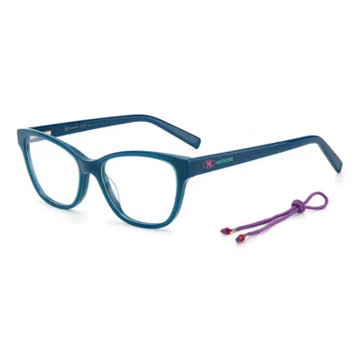 M Missoni Green Acetate Frames In Blue