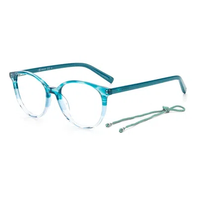 M Missoni Green Acetate Frames In Blue