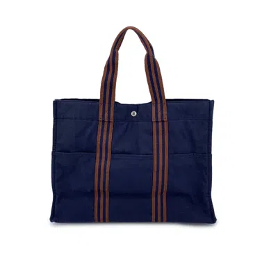 M Missoni Hermes Vintage Cotton Tote Bag Toto In White