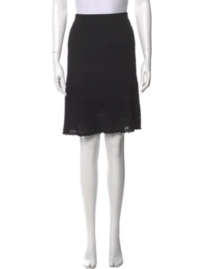 Pre-owned M Missoni Knee-length Skirt In Black