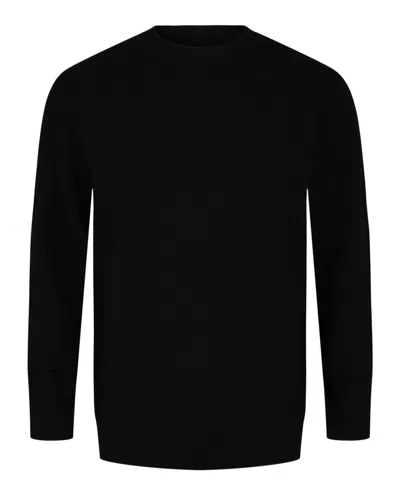 M Missoni Knit Crewneck Sweater In Black