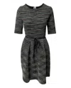 M Missoni Knit Dress With Waist Tie In Multicolor Viscose In Multi