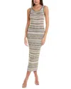 M Missoni Knit Maxi Dress In Beige