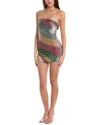 M Missoni Knit Mini Dress In Multi