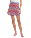M Missoni Knit Mini Skirt In Pink