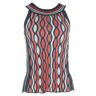 M Missoni Knit Top In Multicolor Cotton
