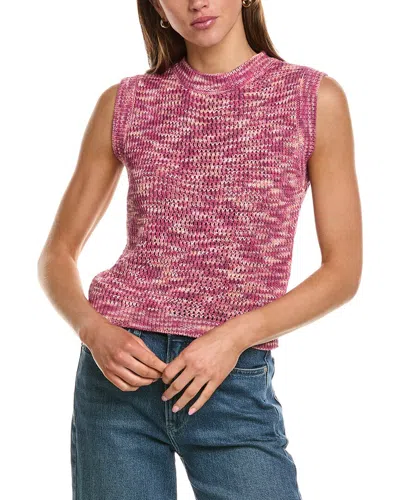 M Missoni Knit Vest In Red