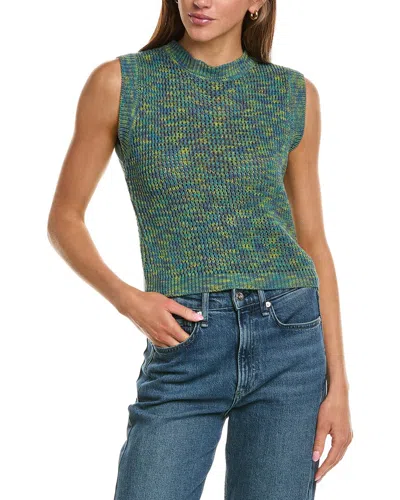 M Missoni Knit Vest In Yellow