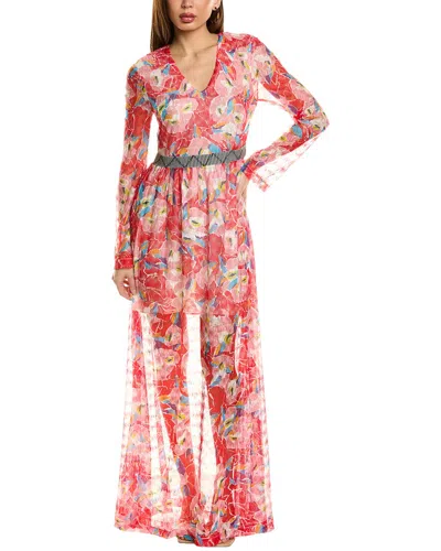 M Missoni Lace Maxi Dress In Pink