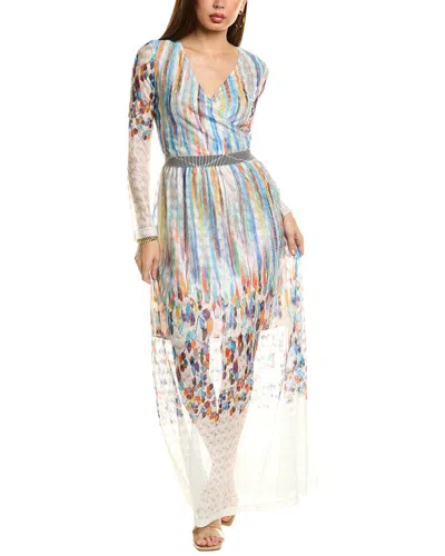 M Missoni Lace Wool-blend Maxi Dress In Neutral