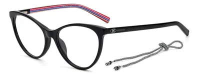 M Missoni Ladies Black Cat Eye Eyeglass Frames Mmi-0009-807
