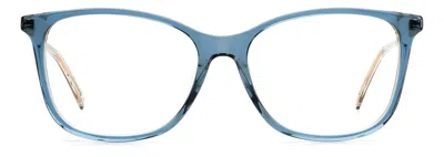 M Missoni Ladies Blue Beige Rectangular Eyeglass Frames Mmi-0015-yrq