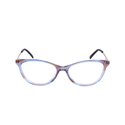 M Missoni Ladies Brownblue Rectangular Eyeglass Frames Mmi-0017-3lg