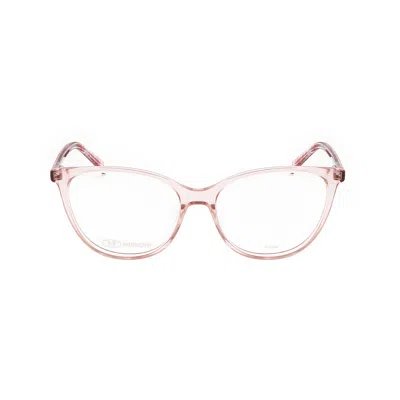 M Missoni Ladies Pink Rectangular Eyeglass Frames Mmi-0067