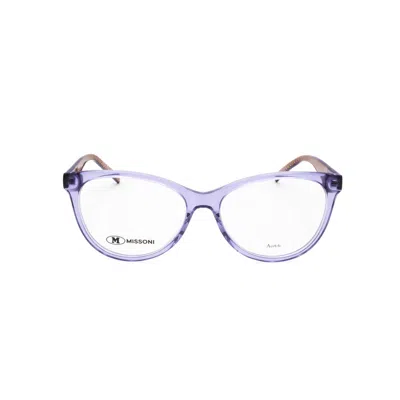 M Missoni Ladies Purple Rectangular Eyeglass Frames Mmi-0092