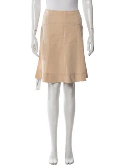 Pre-owned M Missoni Linen Mini Skirt In Neutrals