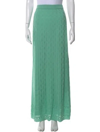 Pre-owned M Missoni Long Skirt In Green