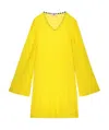 M Missoni Long-sleeved Mini Dress In Yellow