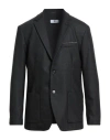 M Missoni Man Blazer Charcoal Size Xxl Polyester, Wool, Elastane In Black