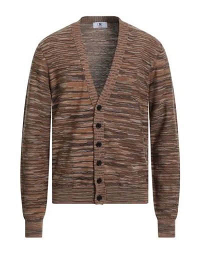 M Missoni Man Cardigan Camel Size Xxl Wool In Brown