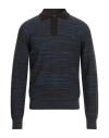 M Missoni Man Sweater Dark Brown Size Xxl Wool In Multi