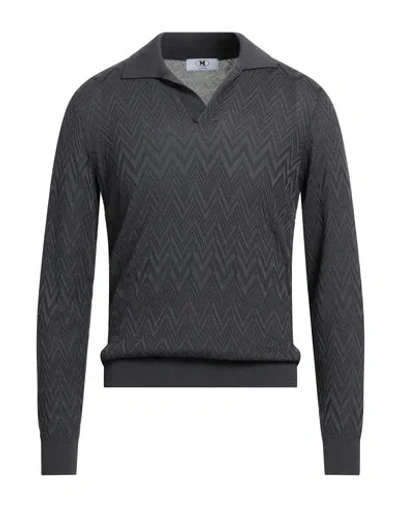 M Missoni Man Sweater Grey Size L Cotton, Viscose In Gray