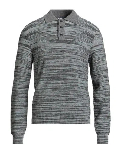 M Missoni Man Sweater Grey Size Xl Wool In Gray