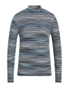 M Missoni Man Sweater Navy Size L Wool, Viscose