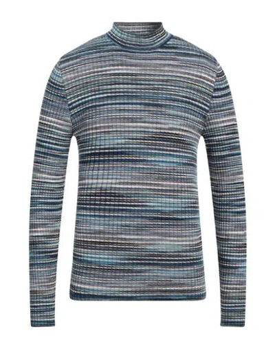 M Missoni Man Sweater Navy Size L Wool, Viscose