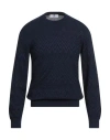 M Missoni Man Sweater Navy Size Xl Cotton, Viscose In Blue