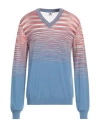 M Missoni Man Sweater Pastel Blue Size Xl Wool