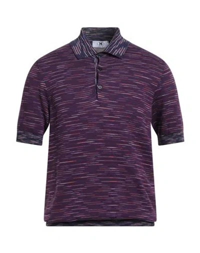 M Missoni Man Sweater Plum Size M Cotton In Purple