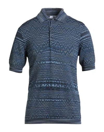 M Missoni Man Sweater Slate Blue Size M Viscose, Cotton