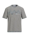 M Missoni Man Sweater Taupe Size Xl Cotton In Gray