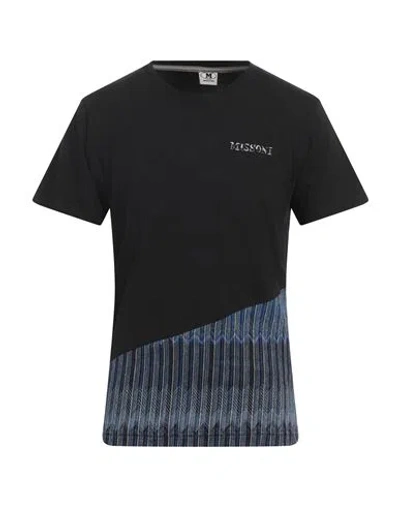 M Missoni Man T-shirt Black Size Xl Cotton