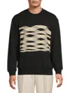 M Missoni Men's Zig-zag Cotton Sweatshirt