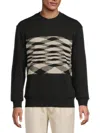 M Missoni Zig Zag Slub Crewneck Sweatshirt